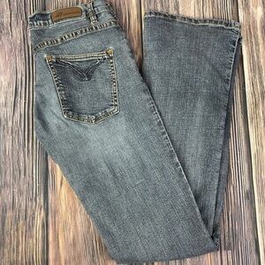M2F Brand Denim Relaxed Fit Straight Leg Grayish Blue Wash Jeans- Size 27